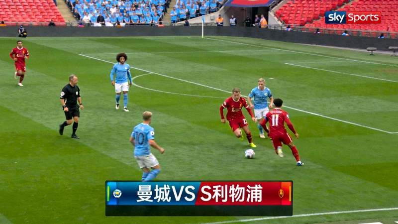 英超联赛曼城对阵利物浦足球比赛直播画面